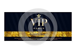 VIP invitation card premium design template.