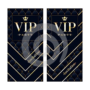 VIP invitation card premium design template.