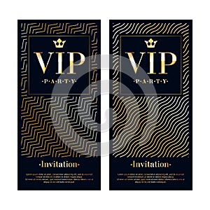 VIP invitation card premium design template.