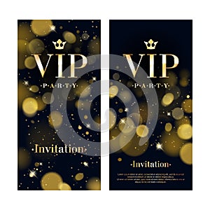 VIP invitation card premium design template.