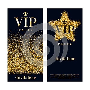 VIP invitation card premium design template.