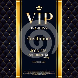 VIP invitation card premium design template.