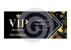 VIP invitation card premium design template.