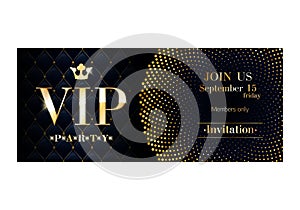 VIP invitation card premium design template.