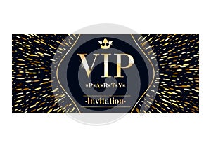 VIP invitation card premium design template.