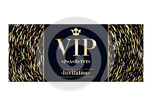 VIP invitation card premium design template.