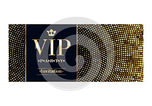 VIP invitation card premium design template.