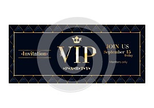 VIP invitation card premium design template.