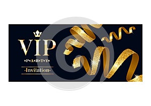 VIP invitation card premium design template.