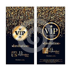 VIP invitation card premium design template.