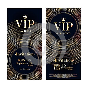 VIP invitation card premium design template.