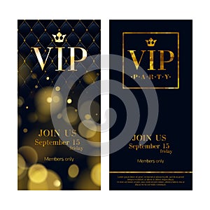 VIP invitation cards premium design templates