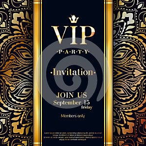 VIP invitation premium design background template.