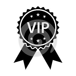 VIP label icon vector for graphic design, logo, website, social media, mobile app, UI illustration