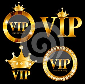 VIP Members Card Vector Illustration