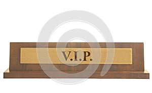 VIP name plate