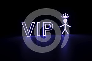 VIP neon concept self illumination background