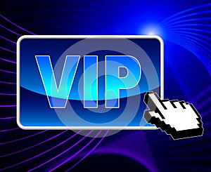 Vip Online Means World Wide Web And Important