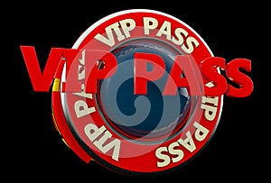 Vip pass sign