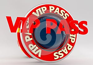 Vip pass sign