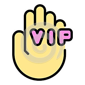 Vip person icon vector flat photo