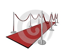 VIP red carpet - Side view