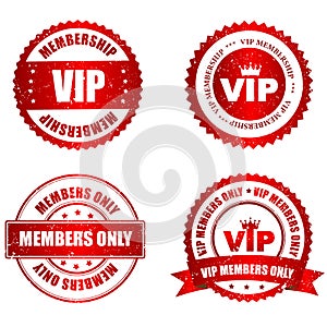 VIP rubber stamp