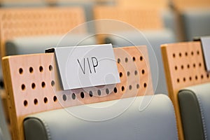 VIP seat at a hall