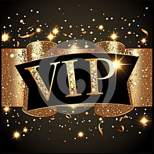 Vip v.i.p. sign logo text: a sophisticated blend on busines card, banner, and background, encapsulating exclusivity and