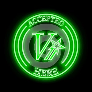 Vipstar Coin (VIPS) accepted here sign