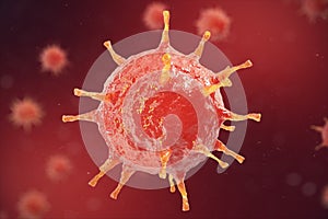 Viral hepatitis infection causing chronic liver disease , Hepatitis viruses 3d illustration photo