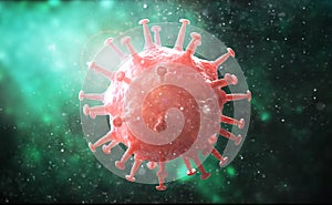 Viral infection causing chronic disease. Hepatitis viruses, influenza virus H1N1, Flu, cell infect organism, aids photo