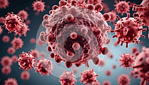 Viral Infection - A Close-Up Look at the Spread of Disease