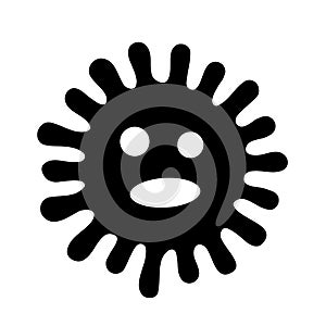 Viral infection vector icon