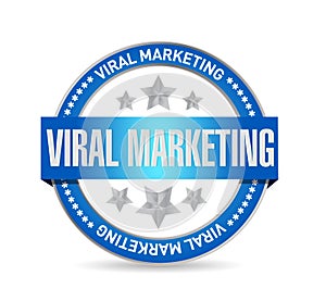 viral marketing seal sign concept illustration