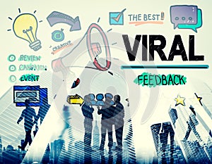 Viral Marketing Spread Review Event Feedback Concept