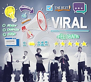 Viral Marketing Spread Review Event Feedback Concept