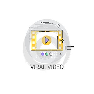 Viral Video Digital Marketing Icon