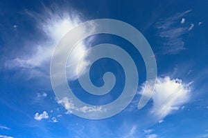 Virga cumulus clouds