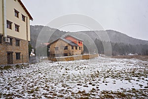 Virgen de la Vega first snow in Teruel Spain