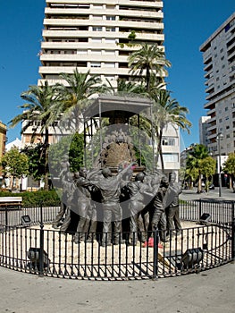 Virgen del Rocio monument. Huelva, Andalucia. Spain photo