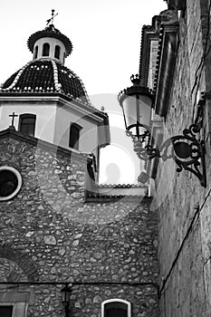 The Virgin of the Consol church in Altea square