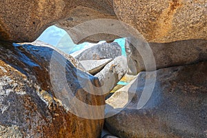 Virgin Gorda, British Virgin Islands at the boulders of The Baths