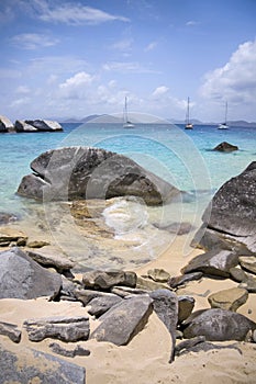 Virgin Gorda rocky shoreline