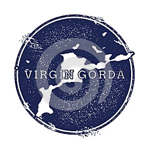 Virgin Gorda vector map.