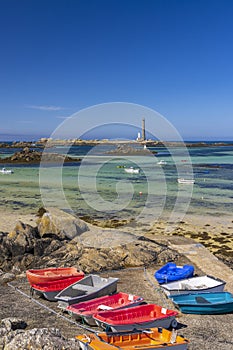 Virgin Island Lighthouse (Phare de Lile Vierge), Plouguerneau, Finistere, Brittany, France photo