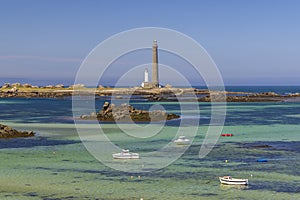 Virgin Island Lighthouse (Phare de Lile Vierge), Plouguerneau, Finistere, Brittany, France photo