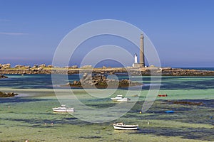 Virgin Island Lighthouse (Phare de Lile Vierge), Plouguerneau, Finistere, Brittany, France