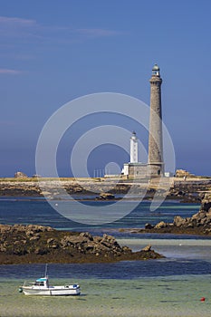 Virgin Island Lighthouse (Phare de Lile Vierge), Plouguerneau, Finistere, Brittany, France photo