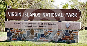 Virgin Islands National Park Sign